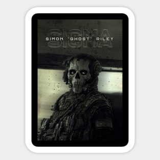 Simon Sigma Ghost Riley Sticker